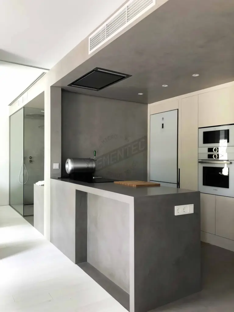 Worktop Microcement Preston finish by Cement 2.0