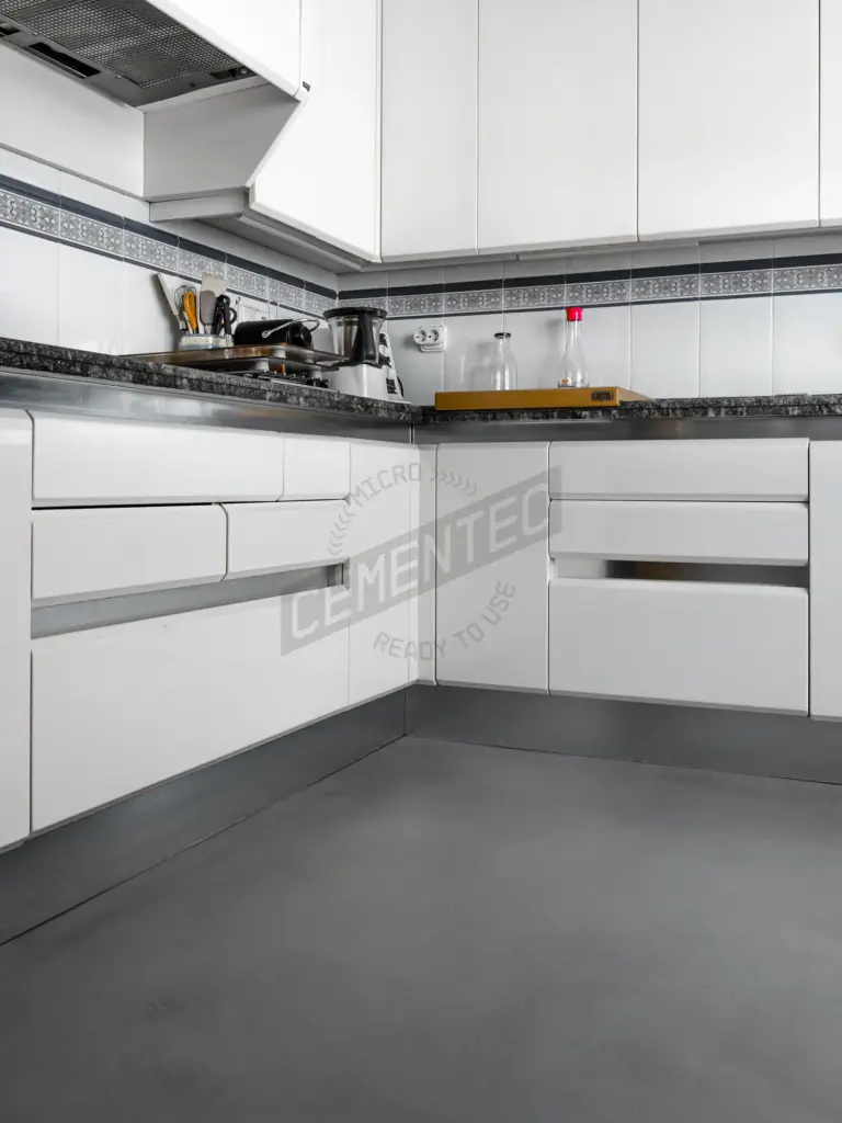kitchen Microcement Preston finish by Cement 2.0