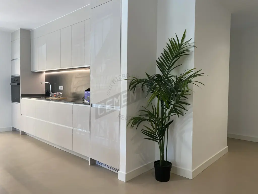 kitchen Microcement Preston finish by Cement 2.0