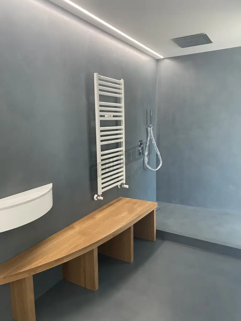 Bathroom Microcement Preston finish by Cement 2.0