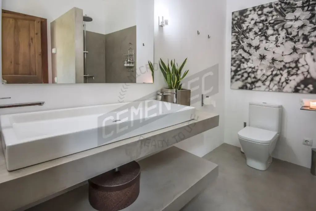 Bathroom Microcement Preston finish by Cement 2.0