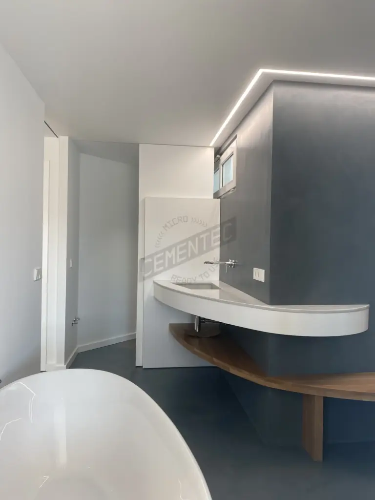 Bathroom Microcement Preston finish by Cement 2.0