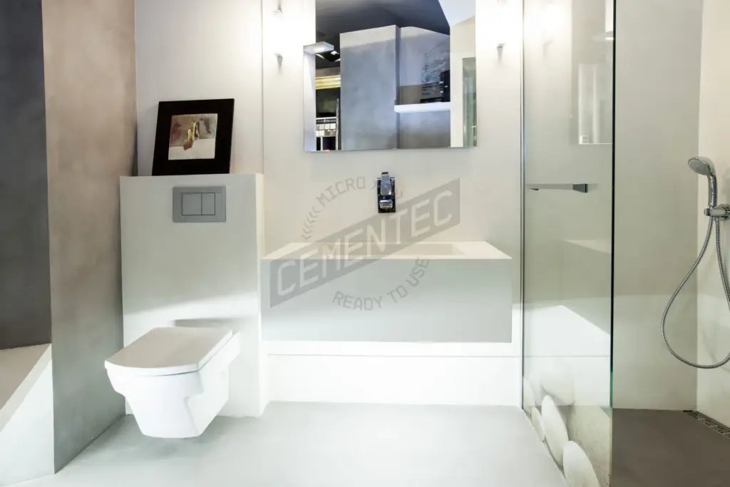 Bathroom Microcement Preston finish by Cement 2.0