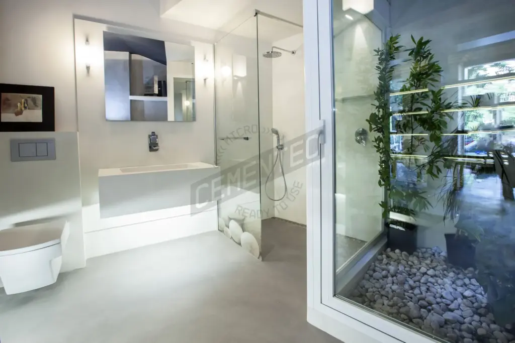 Bathroom Microcement Preston finish by Cement 2.0