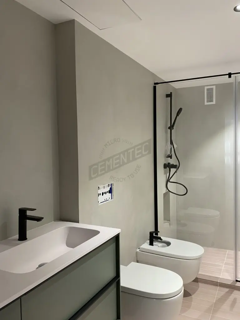 Bathroom Microcement Preston finish by Cement 2.0