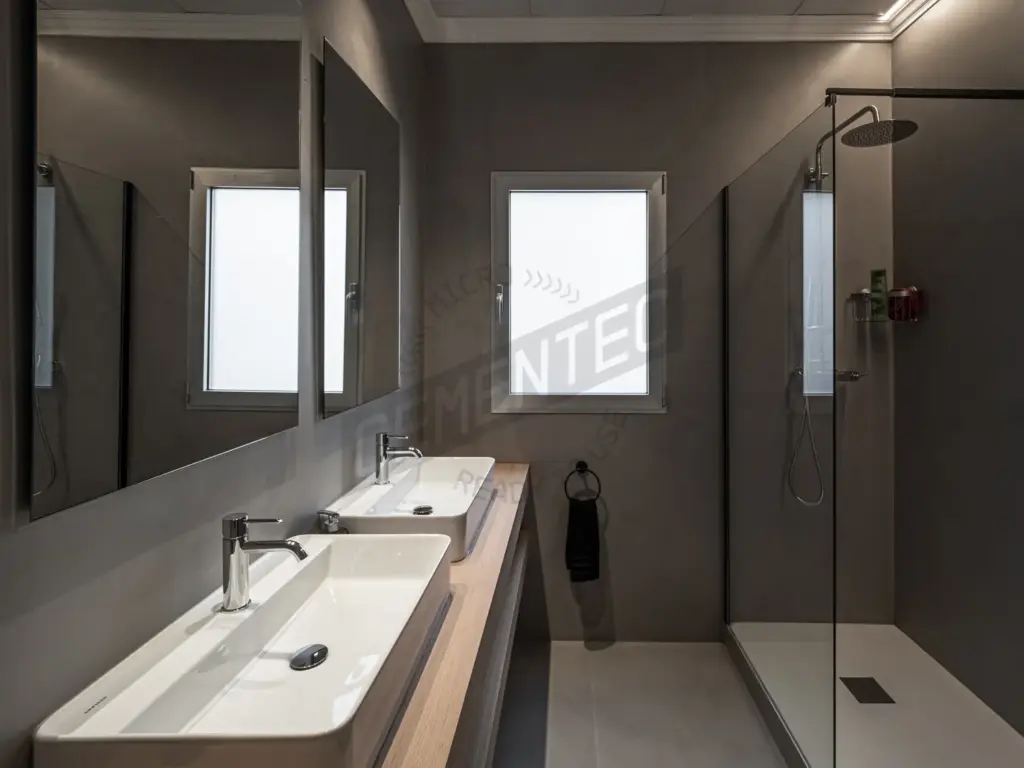 Bathroom Microcement Preston finish by Cement 2.0