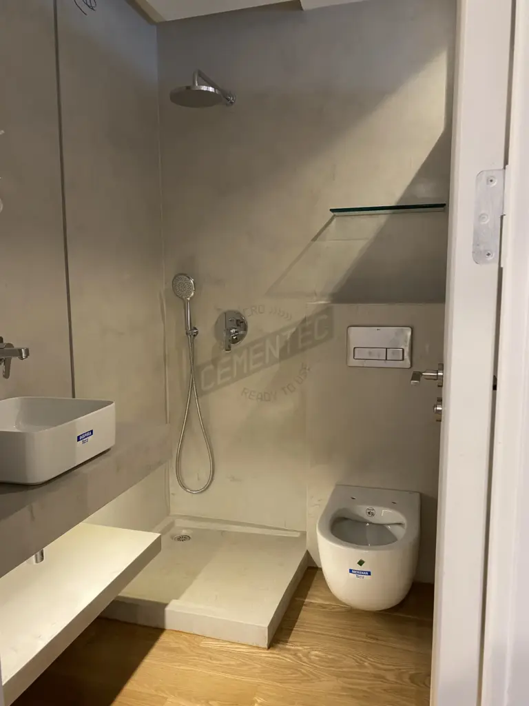 Bathroom Microcement Preston finish by Cement 2.0