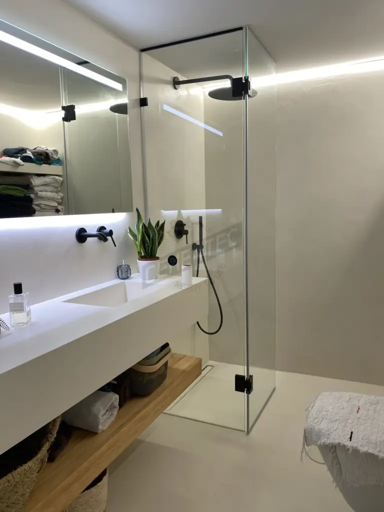 Bathroom Microcement Preston finish by Cement 2.0